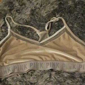 Pink sports bra
